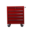 Carrello da Lavoro Cassettiera Porta Utensili Rosso 67.5x33x77 cm -5