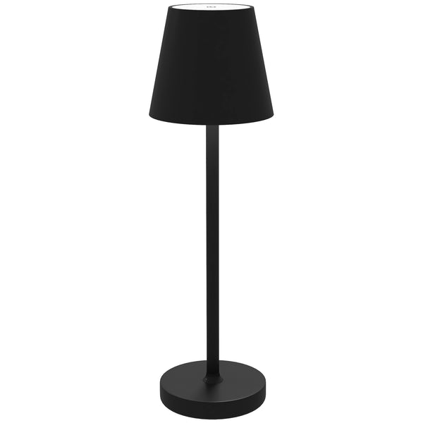 online Lampada da Tavolo Portatile Ø11,2x36,5 cm in Acrilico e Metallo Nero