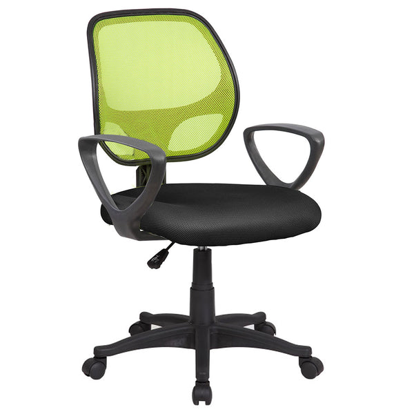 acquista Chaise de bureau opérative en tissu et maille Tosini Atlanta vert/noir