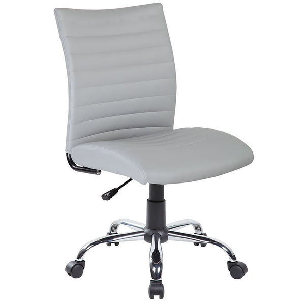 Chaise de bureau en similicuir gris San Francisco Tosini online