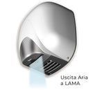 Asciugamani Elettrico con Fotocellula 1100W Vama Ecoflow LF 1100 Alluminio Cromato-2