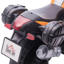 Moto Elettrica per Bambini 6V con Fari e Clacson Arancio-9