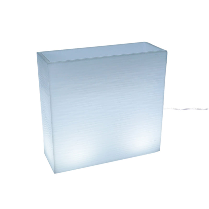 Vaso Luminoso da Esterno 79x74,7x29,1 cm In Polietilene Elegnace Led Bianco Freddo-1