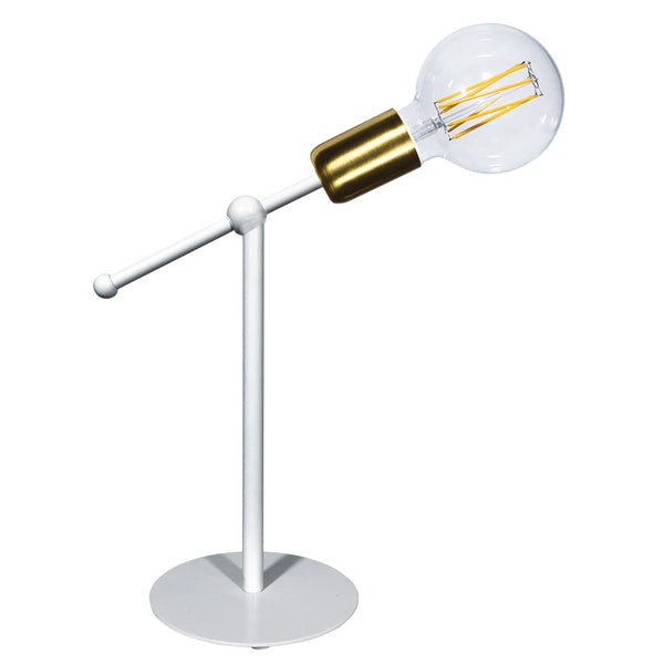 sconto Lampe 1xE27 Cadre Peint Or Blanc Satiné E-Energy Elvira