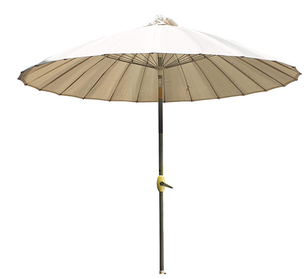 Parasol de jardin Ø2,6 m Mât Ø38 mm en Aluminium Kraus Due Blanc prezzo