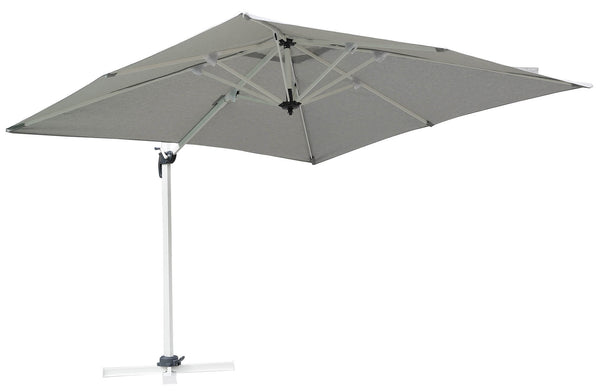 acquista Vorghini Parasol de jardin décentralisé en aluminium gris clair 3x3m