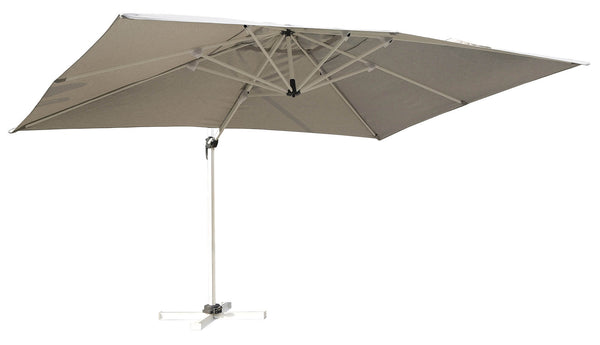 Vorghini Parasol de jardin décentralisé en aluminium gris clair 3x4m prezzo