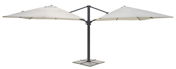 Parasol de Jardin Double 3x3m + Serviette Polyéthylène Ecru 3x3m acquista