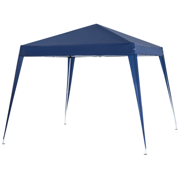 online Gazebo Pieghevole da Giardino  con Struttura  Antivento 2,4x2,4m in Acciaio e Corde Blu