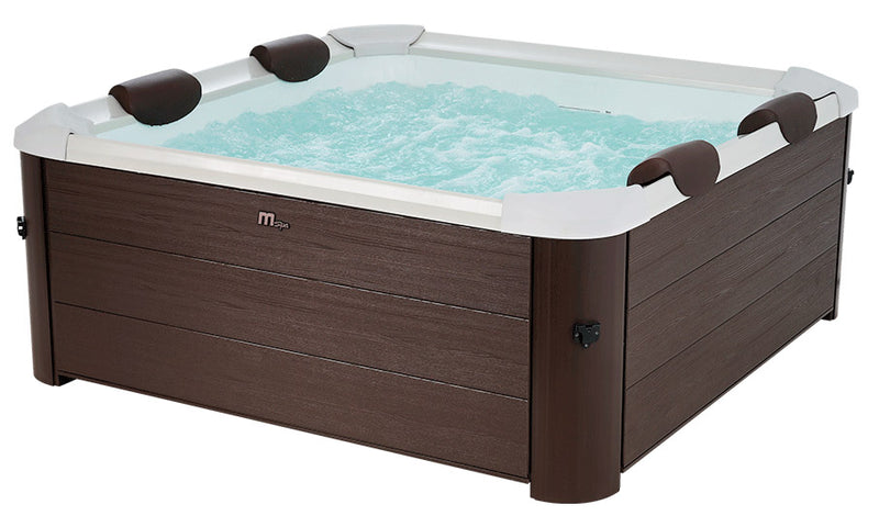 Vasca Idromassaggio da Esterno Spa Riscaldata 160x160x65 cm 6 Posti Wi-Fi Tribeca Smart-1