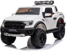 Macchina Elettrica per Bambini 2 posti 12V Ford Ranger Raptor Bianca-1