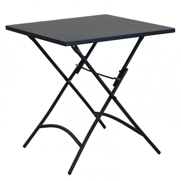 Table Bristol 70x70x72 h cm en Acier Anthracite sconto