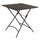 Table Bristol 70x70x72 h cm en acier taupe foncé