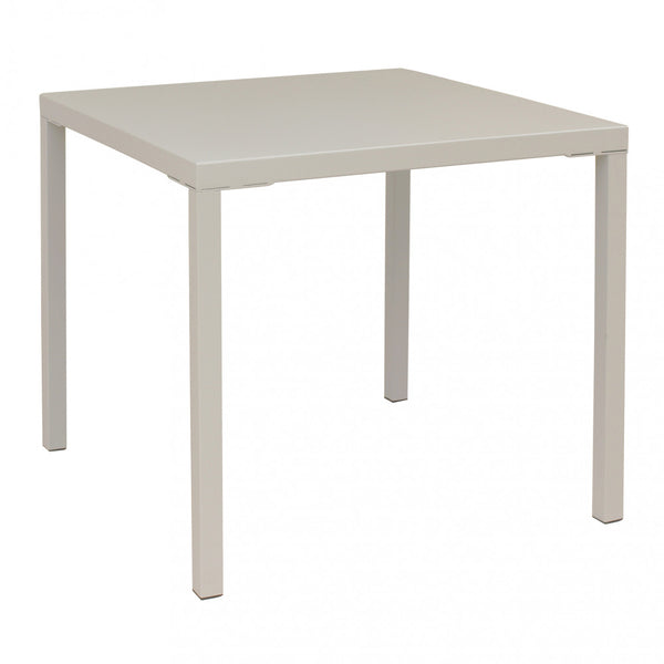 prezzo Table empilable Manchester 80x80x73h cm en acier Tortora