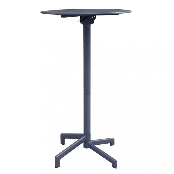 Table haute Vega Ø60x102 h cm en acier gris foncé online