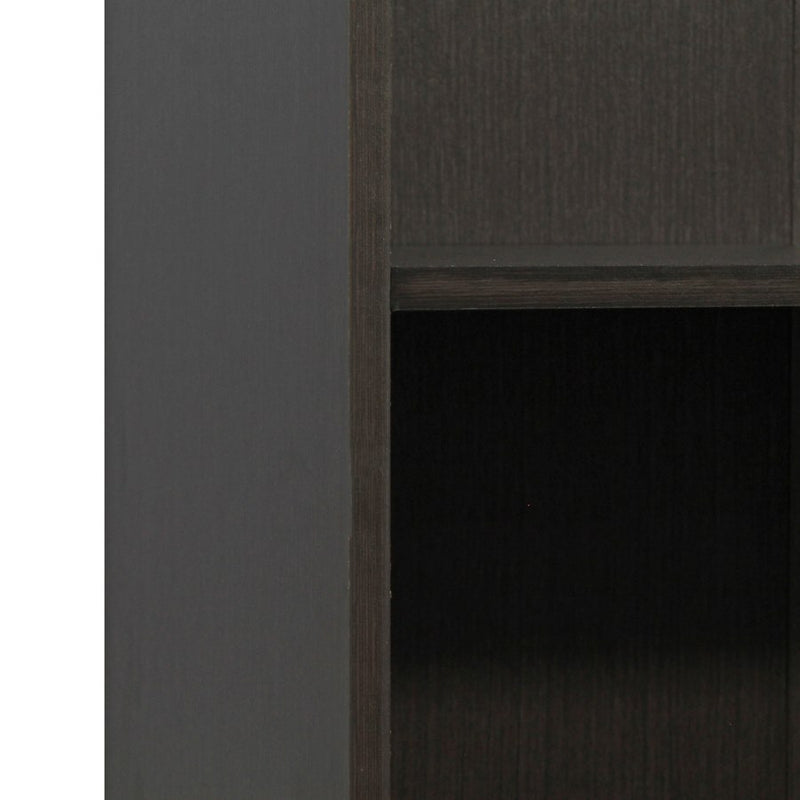 Libreria 5 Ripiani 60x30x189 cm in Legno MDF Marrone Scuro-4