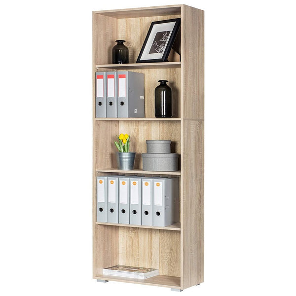 prezzo Bibliothèque 5 étagères 60x30x189 cm en bois MDF naturel