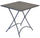 Table de jardin pliante carrée 70x70 cm en fer anthracite Vorghini Orta