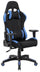 Chaise Gaming Ergonomique 72x57x134 cm en Tissu Noir et Bleu