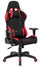 Chaise Gaming Ergonomique 72x57x134 cm en Tissu Noir et Rouge