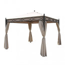 Gazebo Siwa 3x3x2,60 h m in Acciaio Antracite-2