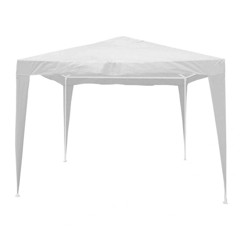 Gazebo Eco 2x3 m in Acciaio Bianco-1