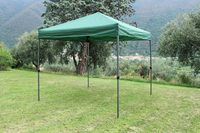 Gazebo Holiday 3x3 m in Acciaio Verde-2