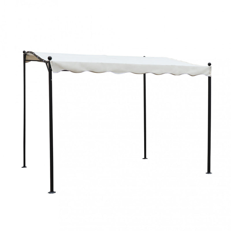 Gazebo Pergola 3x2,5 m in Acciaio Antracite-1