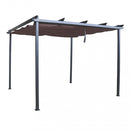 Gazebo Lepanto 3x3 m in Acciaio Antracite-1