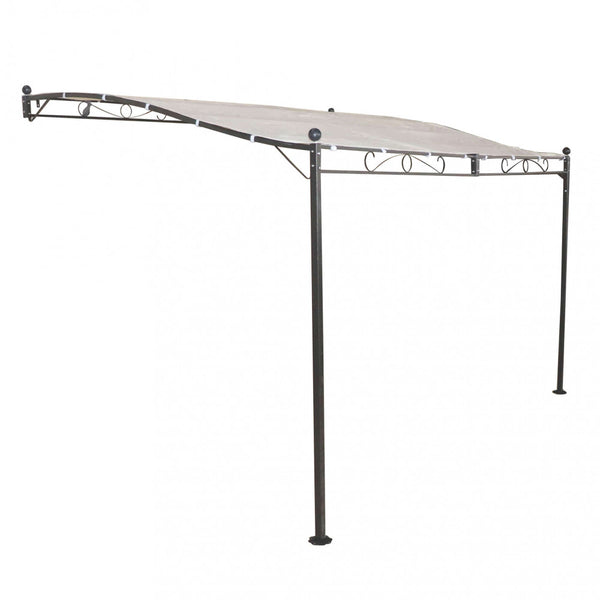 prezzo Tonnelle Pergola Attachée 3,5x2,5m en Acier Anthracite