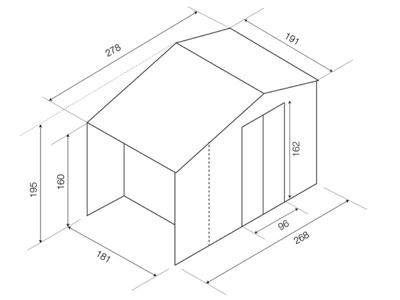 Casette Box da Giardino Porta Utensili con Legnaia 278x127 cm in Metallo Grigio-3