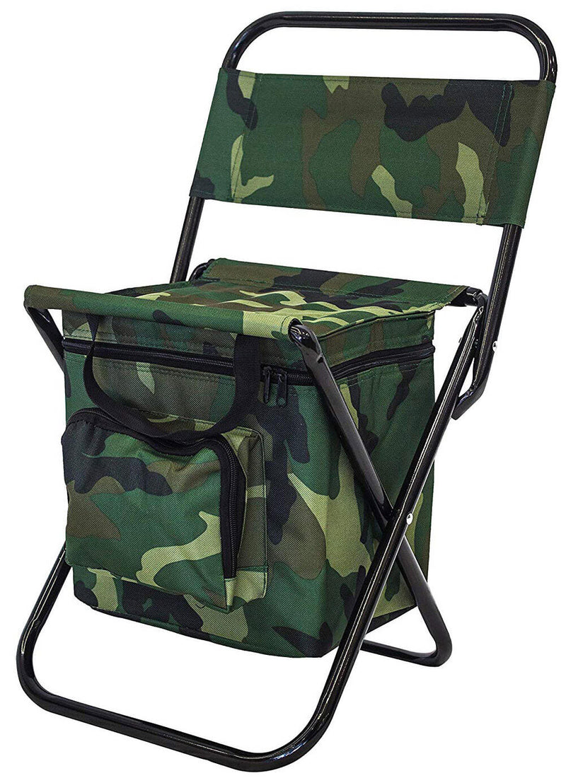 Sedia Pieghevole da Campeggio con Borsa Termica Menzi Camouflage-1