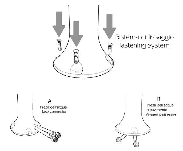 Fontana da Esterno con Rubinetto e Cestello Arkema H2O Arancio-5