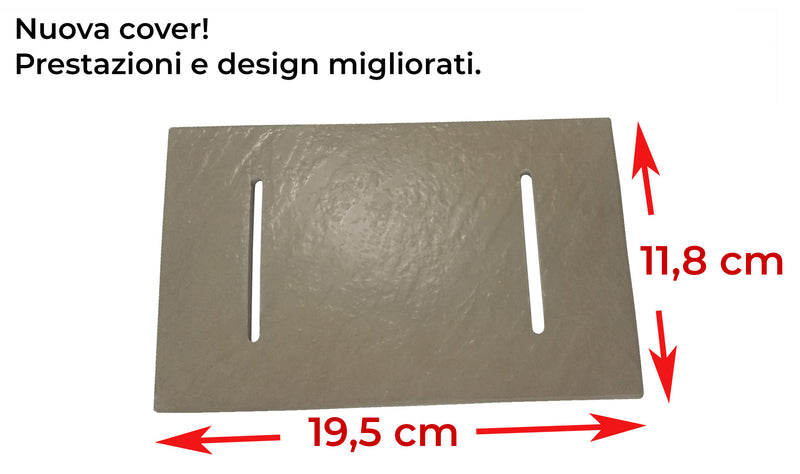 Piatto Doccia Effetto Pietra Filo Pavimento o Tradizionale Tortora-7