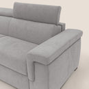 Divano Letto 3 Posti 240x100x95 cm Giunone in Tessuto Grigio Chiaro-6