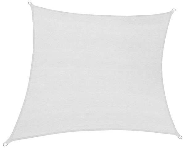 Voile d'Ombrage Carrée 3,6x3,6m en Polyester Blanc acquista