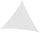 Voile d'Ombrage Triangulaire 3,6x3,6m en Polyester Blanc