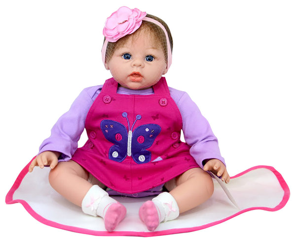 Kidfun Real Baby Maya Reborn Baby Doll Réaliste Vinyle 30cm Assis sconto