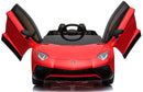 Macchina Elettrica per Bambini 12V Lamborghini Aventador Roadster SV Rossa-2