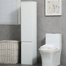 Mobile a Colonna Bagno 30x28x152,5 cm in Legno truciolare Bianco-8