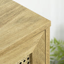 Mobiletto Basso 120x38x76,2 cm in Rattan Naturale-8