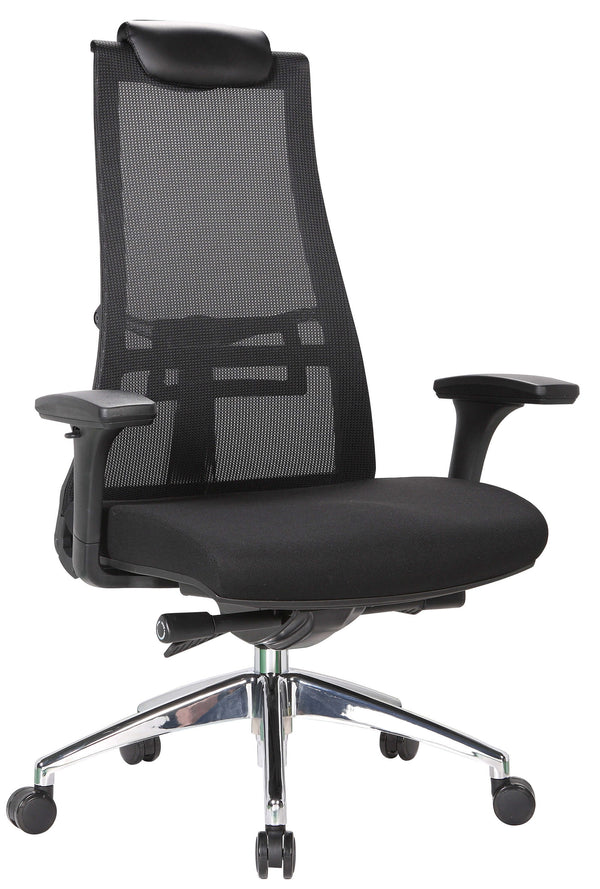 prezzo Fauteuil de bureau exécutif en tissu et maille noire Milwaukee