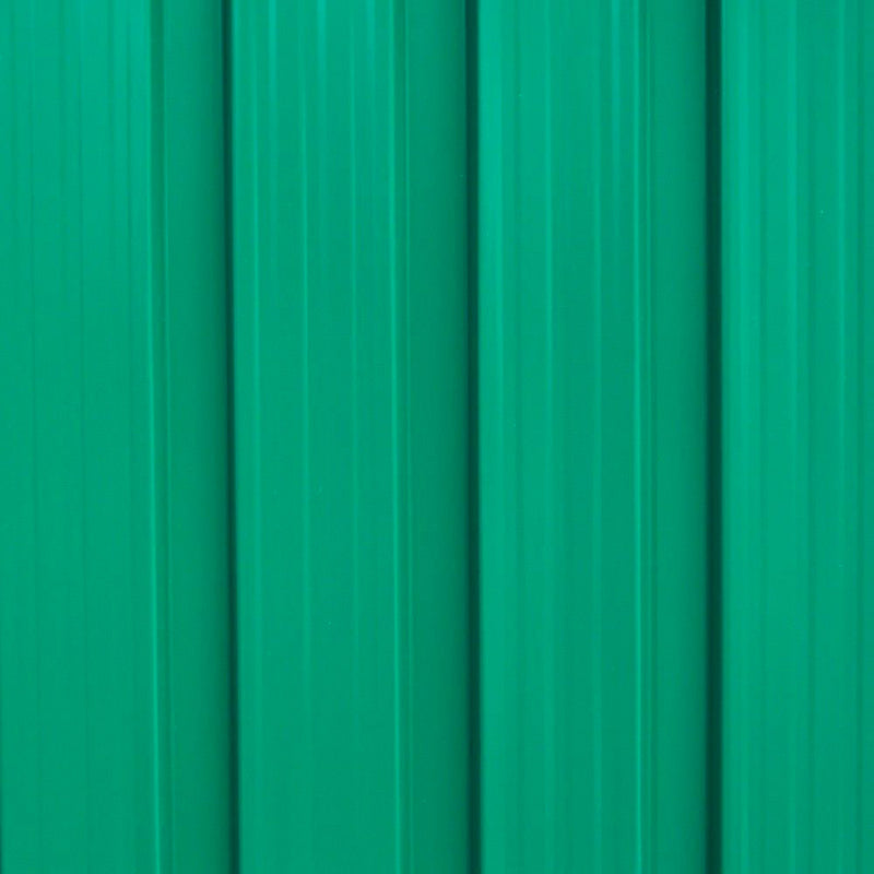 Casetta Box da Giardino in Lamiera 261x181x198 cm Basic L Verde-4