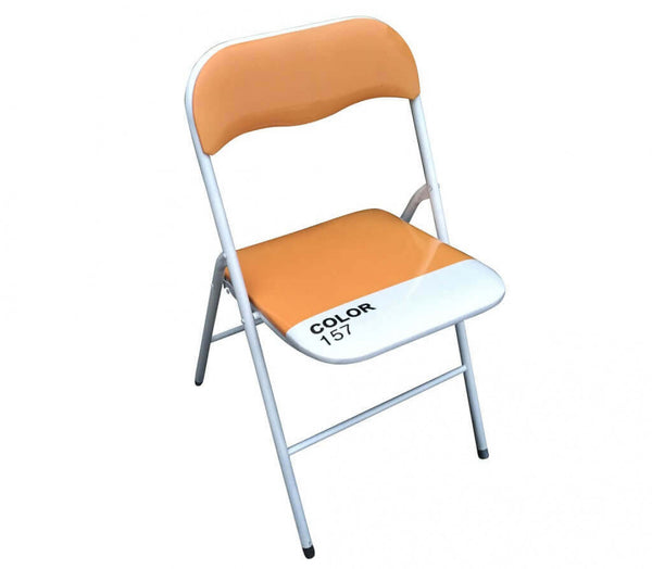 Chaise de jardin pliante Slim 44x45x79 h cm en acier orange online