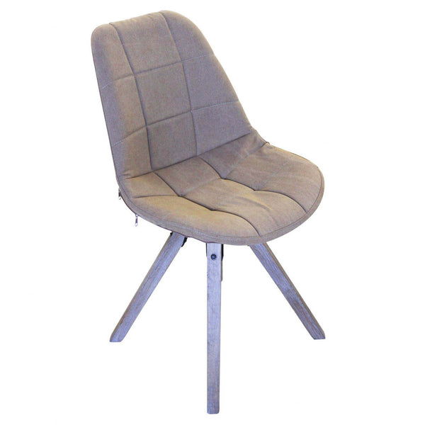 Chaise Natan 48x44x47/84 h cm en Bois et PVC Gris Tourterelle prezzo