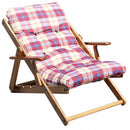 Cuscino per Poltrona Relax 56x16x110h cm in Cotone Rosso-2