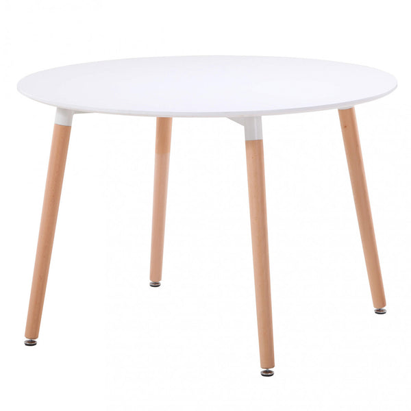 prezzo Table Lione Ø120x75 h cm en Bois Blanc