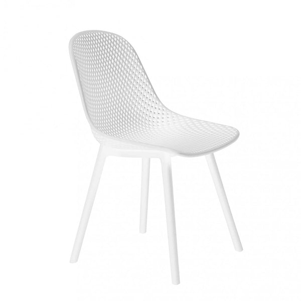 Chaise de jardin Vichy 55x46,5x85 h cm en plastique blanc prezzo