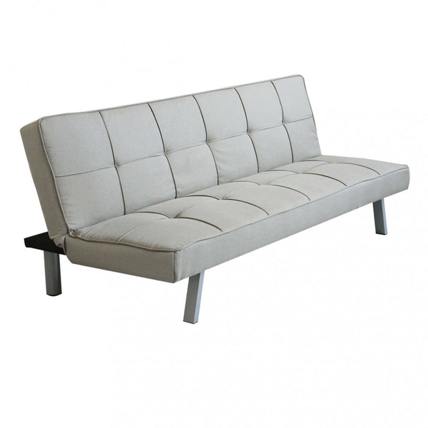 acquista Canapé-lit Aaron 178x80x71 cm en tissu gris clair