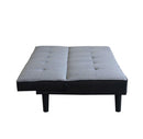 Divano Letto Alvin 180x86x78 cm in Tessuto Grigio-5